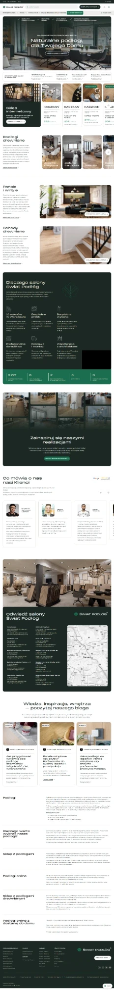 Świat Podłóg homepage design